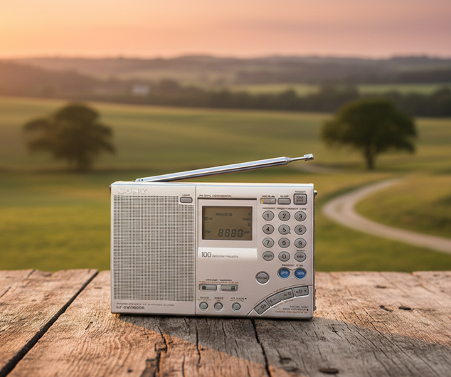 Radio à pile et manivelle