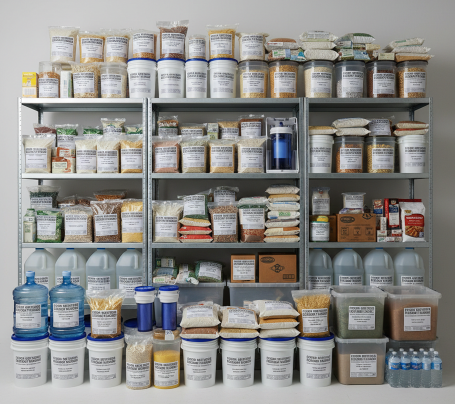 Stock de nourriture longue conservation pour un an